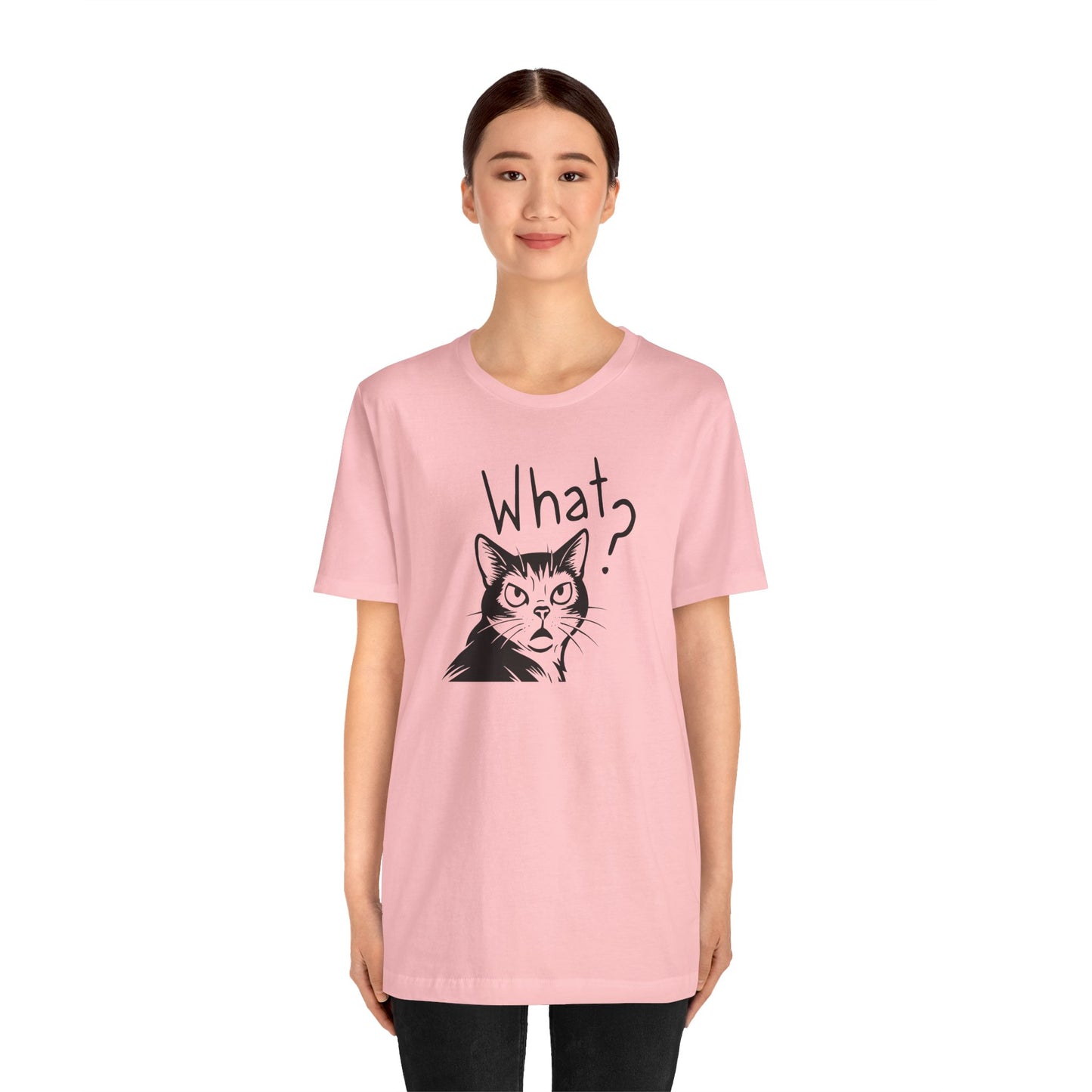 Unisex Jersey Short Sleeve Tee What?