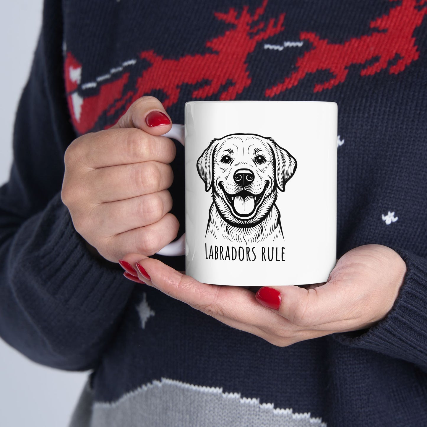 Ceramic Mug, (11oz, 15oz) Labradors Rule