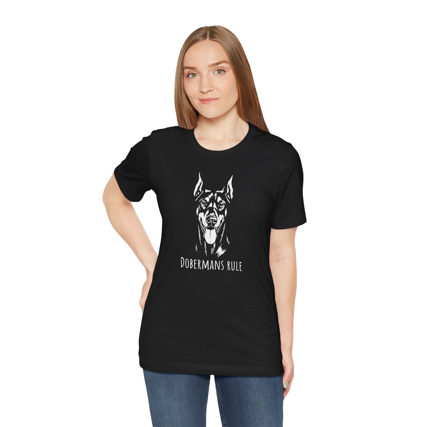 Unisex Jersey Short Sleeve Tee Dobermans Rule