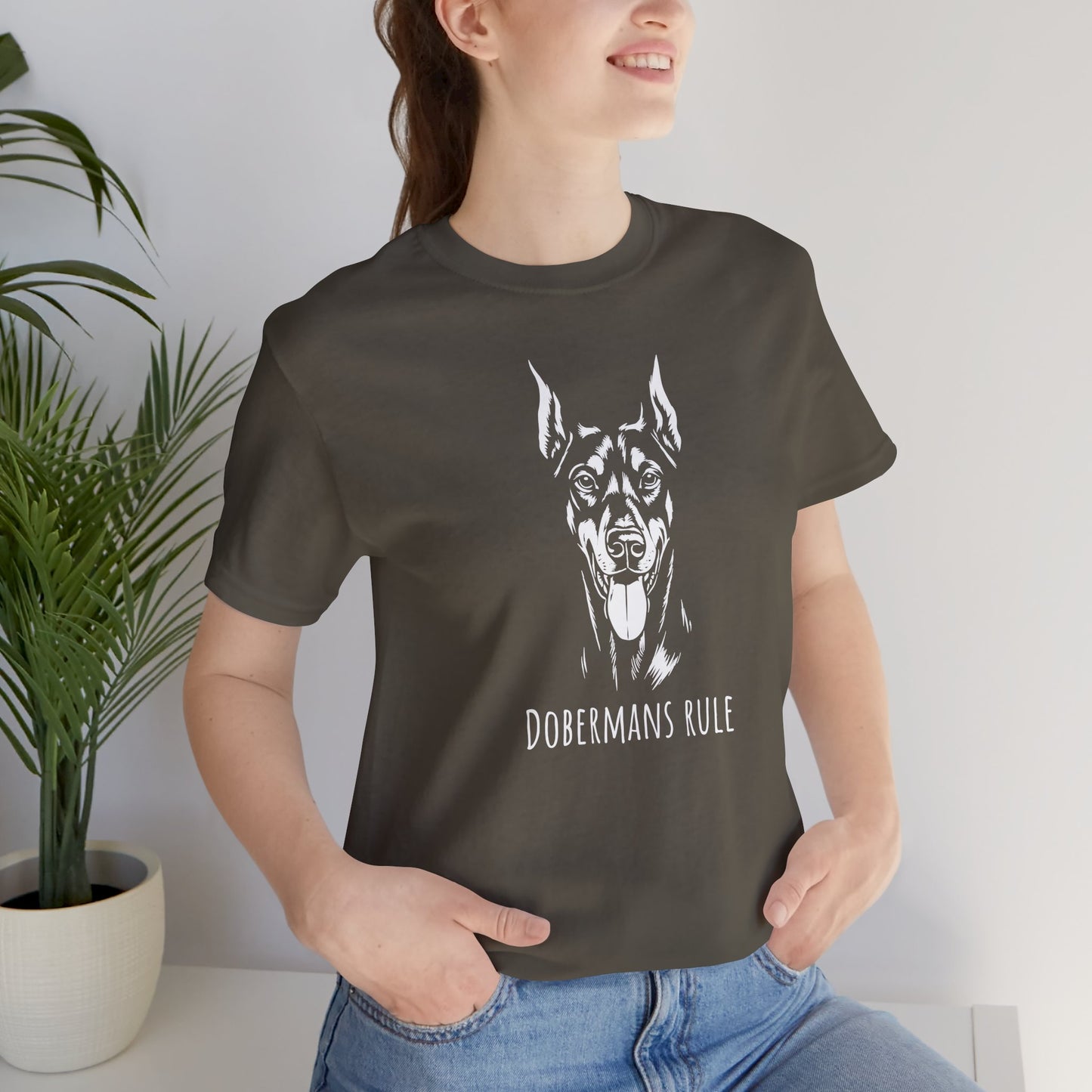 Unisex Jersey Short Sleeve Tee Dobermans Rule