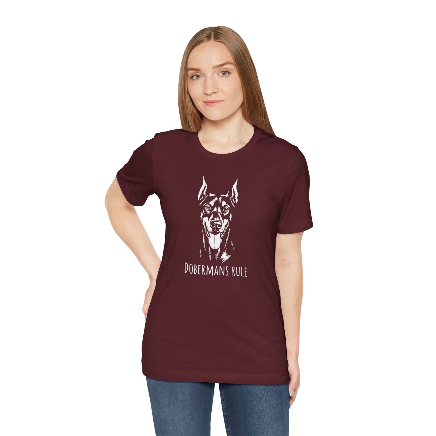 Unisex Jersey Short Sleeve Tee Dobermans Rule