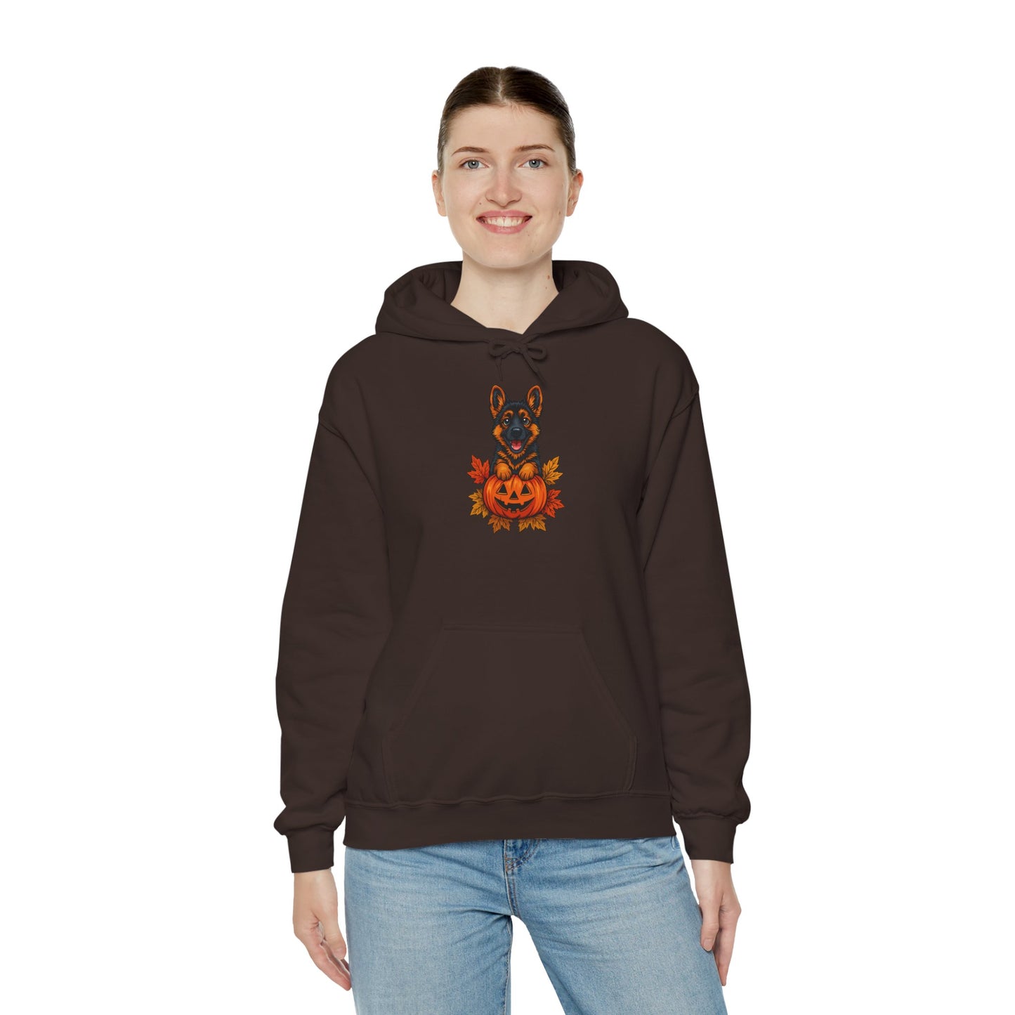 Unisex Heavy Blend™ Hooded Sweatshirt Halloween German Shepherd