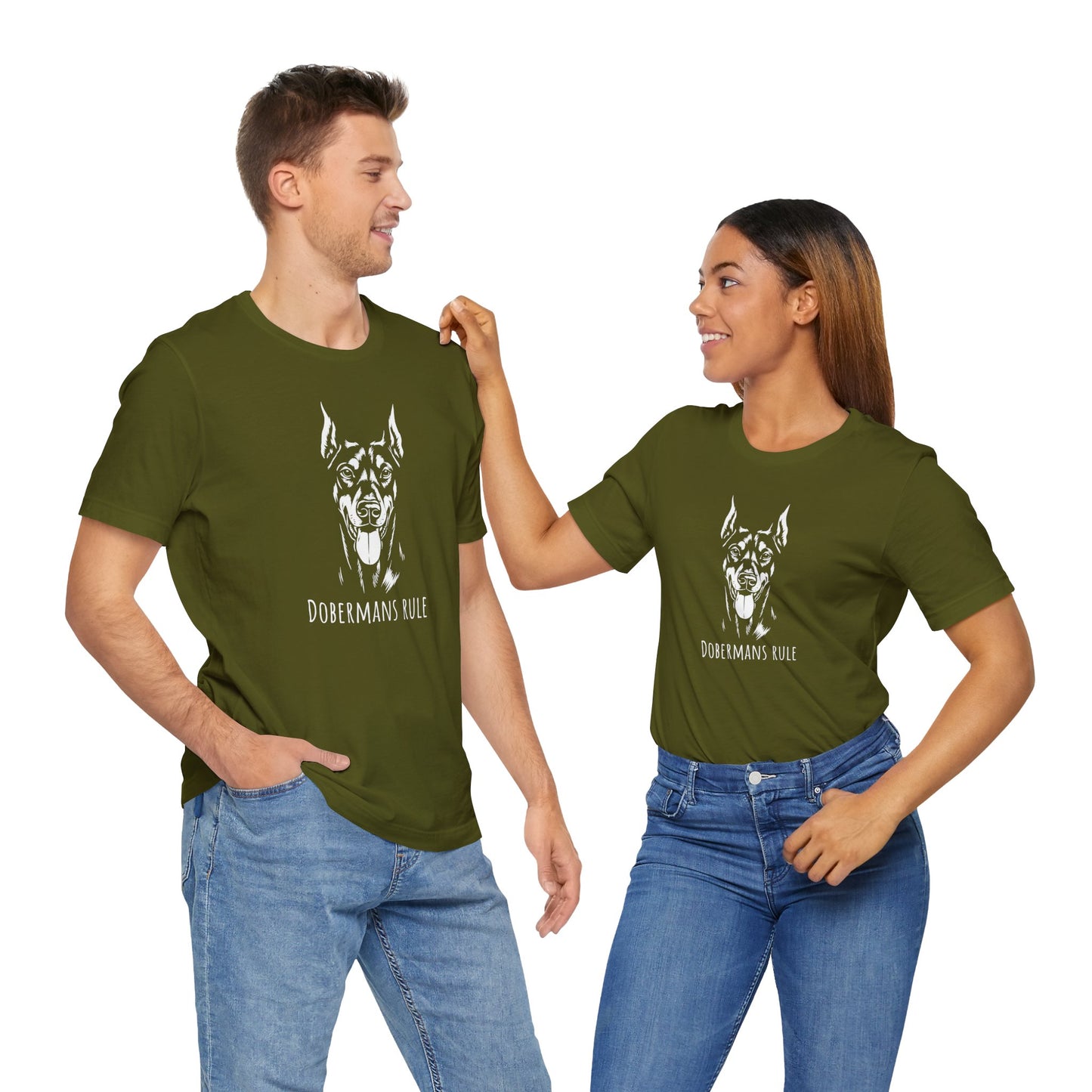 Unisex Jersey Short Sleeve Tee Dobermans Rule