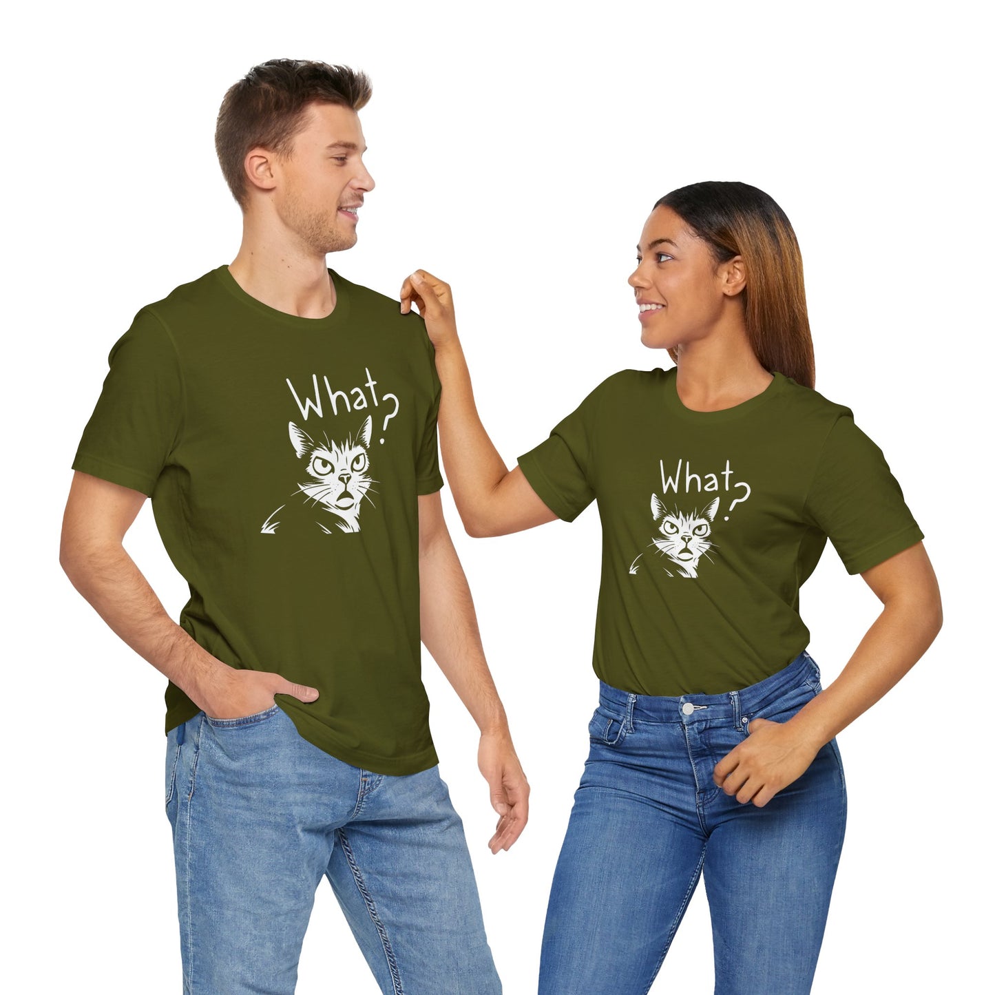 Unisex Jersey Short Sleeve Tee What?