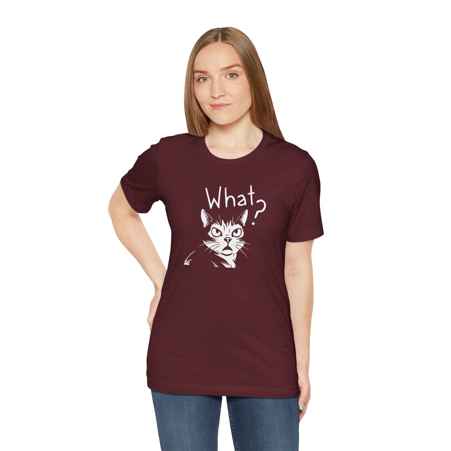 Unisex Jersey Short Sleeve Tee What?