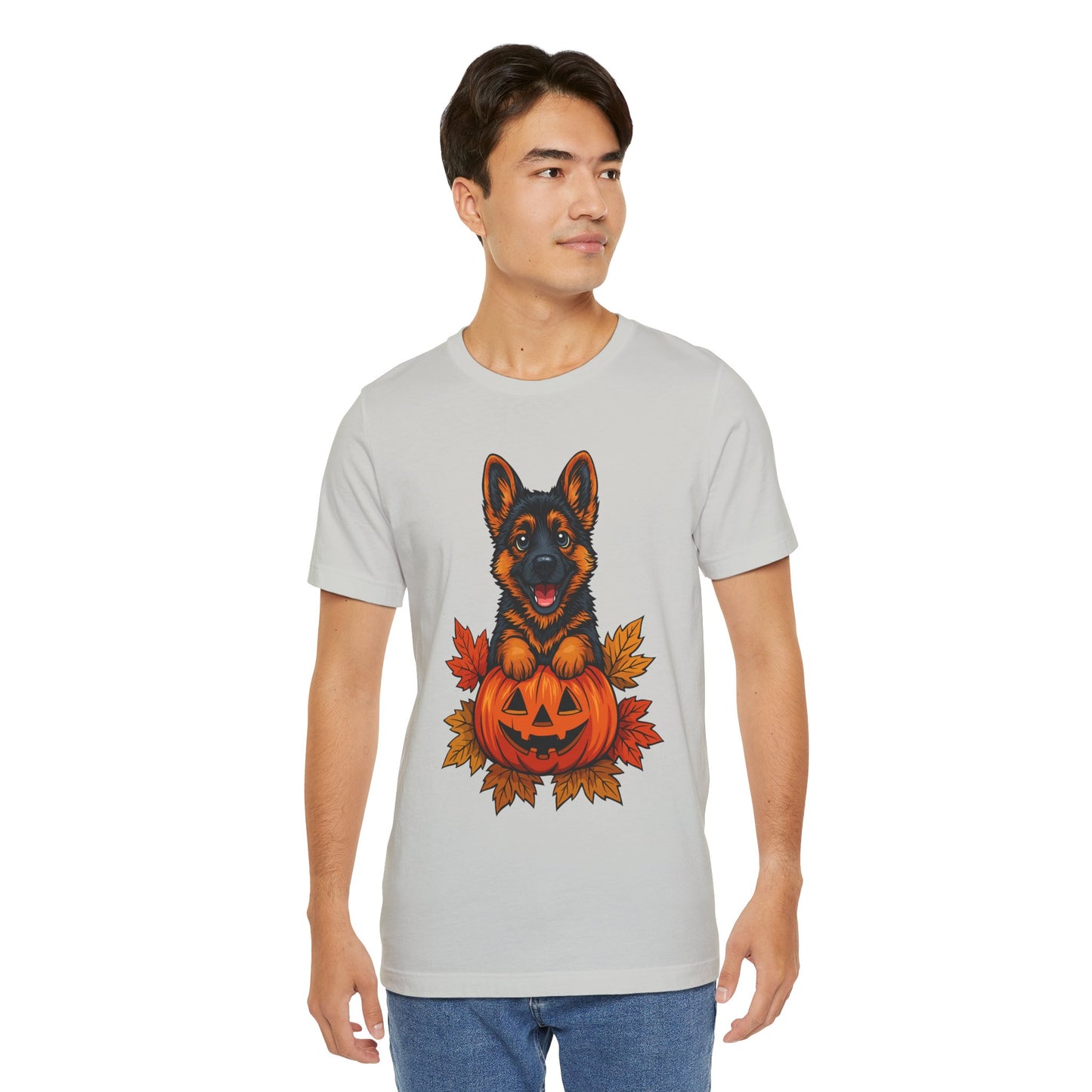 Halloween German Shepherd - Unisex Jersey T-Shirt