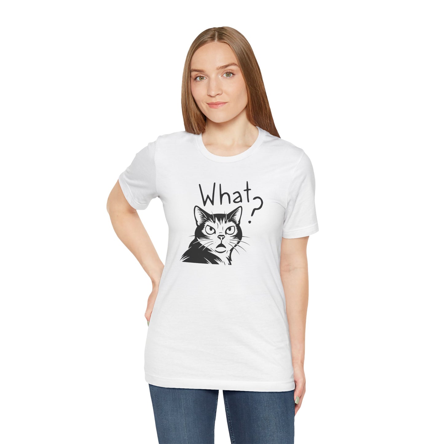 Unisex Jersey Short Sleeve Tee What?