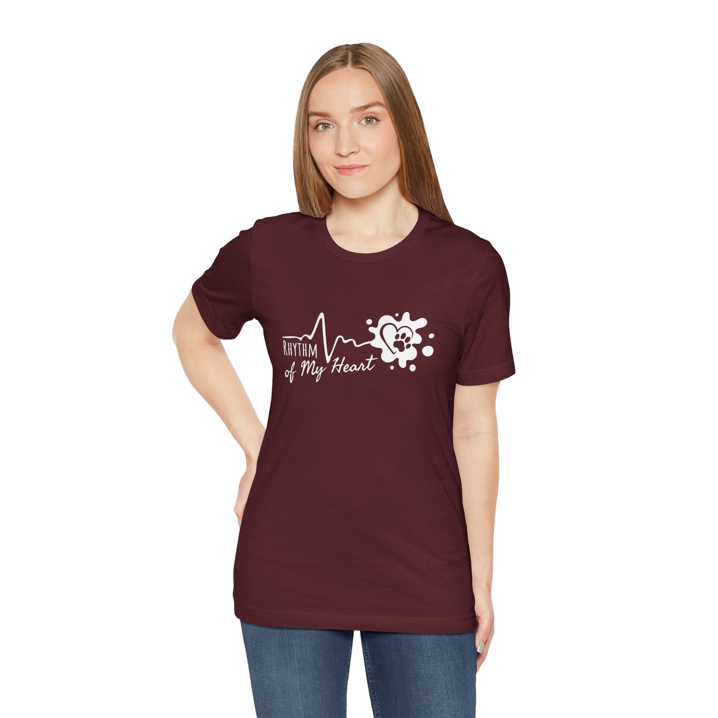Unisex Jersey Short Sleeve Tee Rhythm of my heart