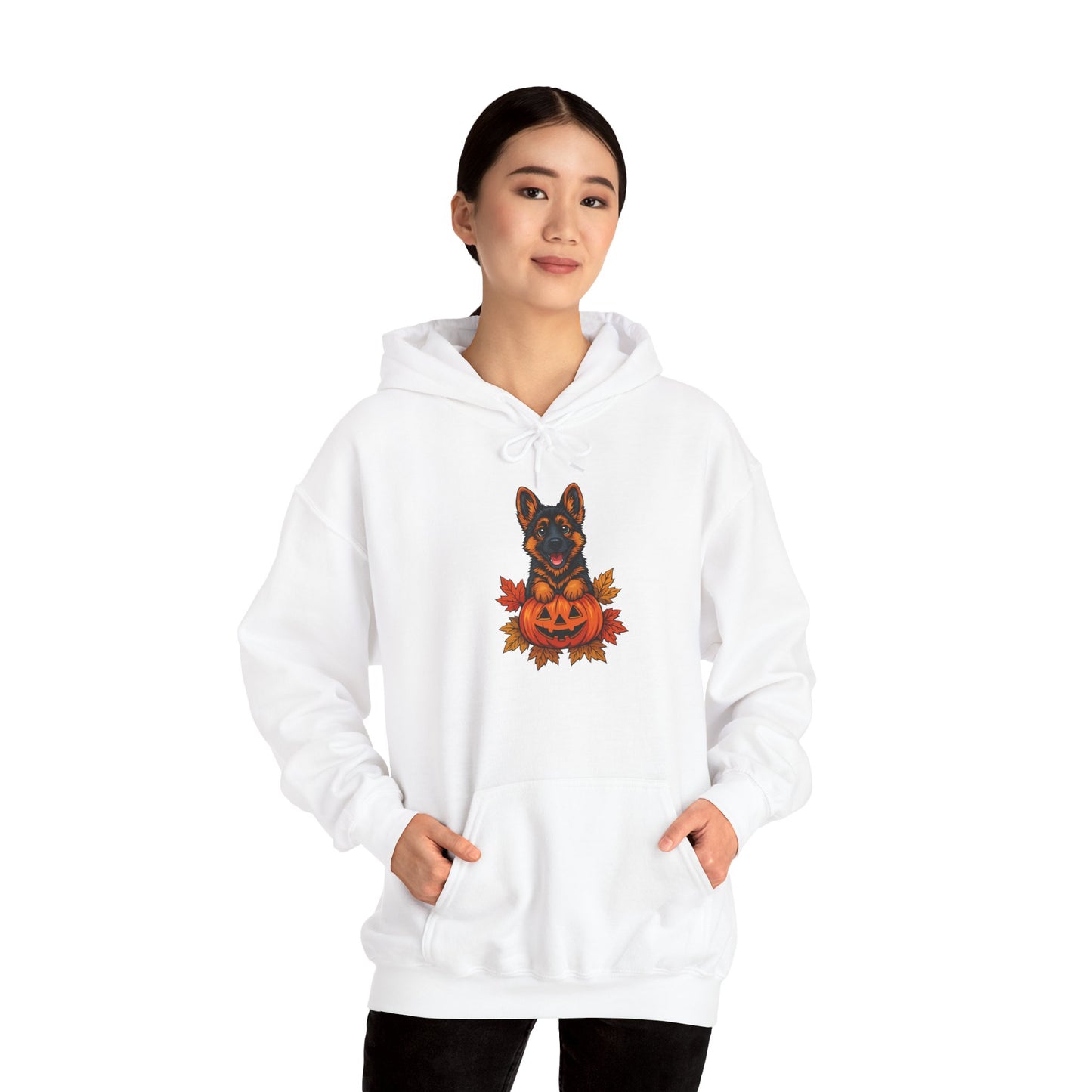 Unisex Heavy Blend™ Hooded Sweatshirt Halloween German Shepherd