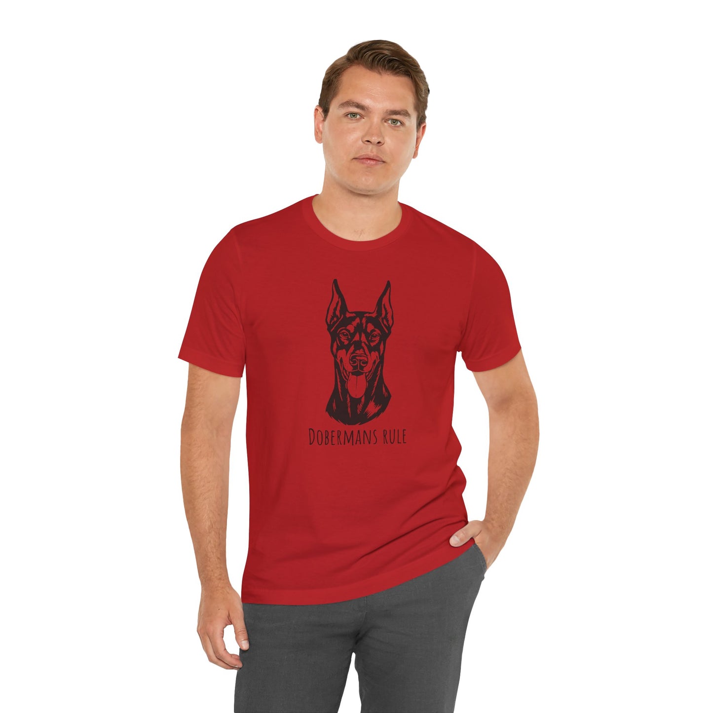 Unisex Jersey Short Sleeve Tee Dobermans Rule