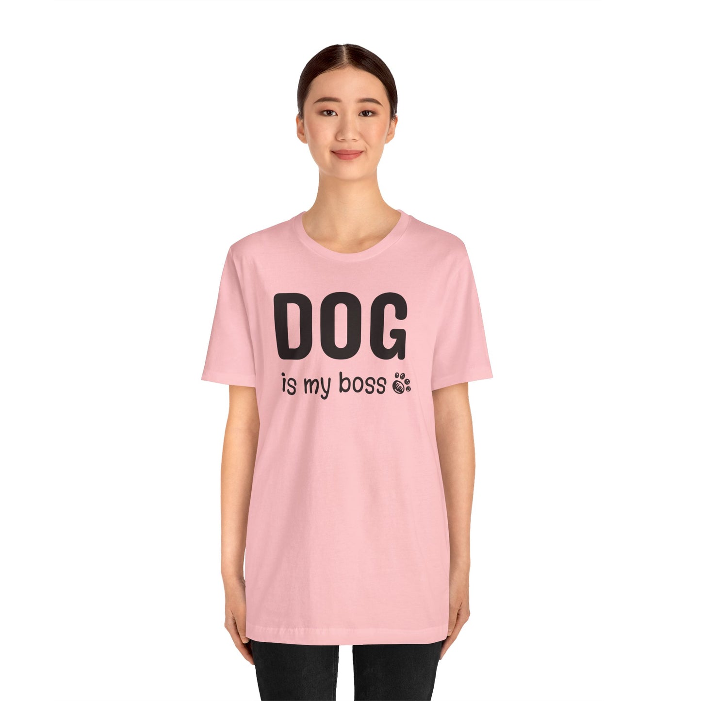 Unisex Jersey Short Sleeve Tee DOG is my boss