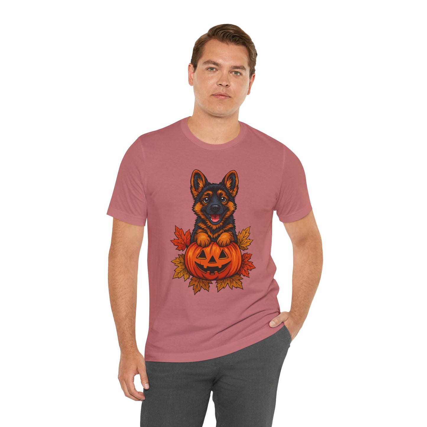 Unisex Jersey Short Sleeve Tee Halloween German Shepherd
