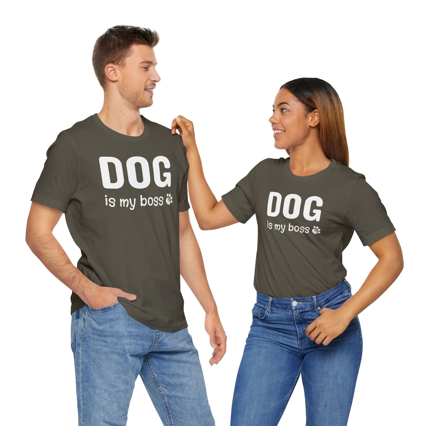 Unisex Jersey Short Sleeve Tee DOG is my boss