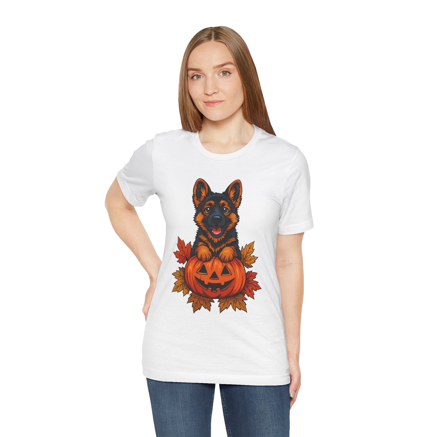 Unisex Jersey Short Sleeve Tee Halloween German Shepherd