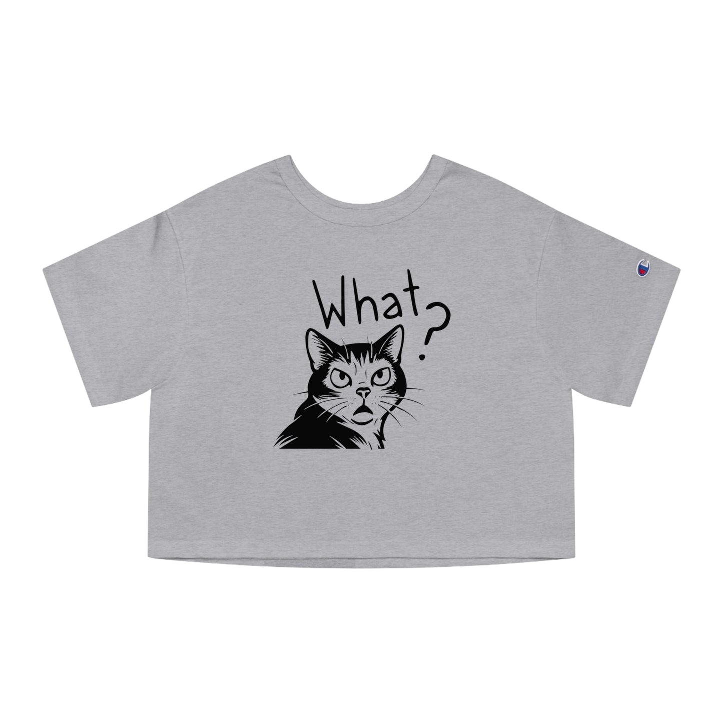 Champion Women's Heritage Cropped T-Shirt What?