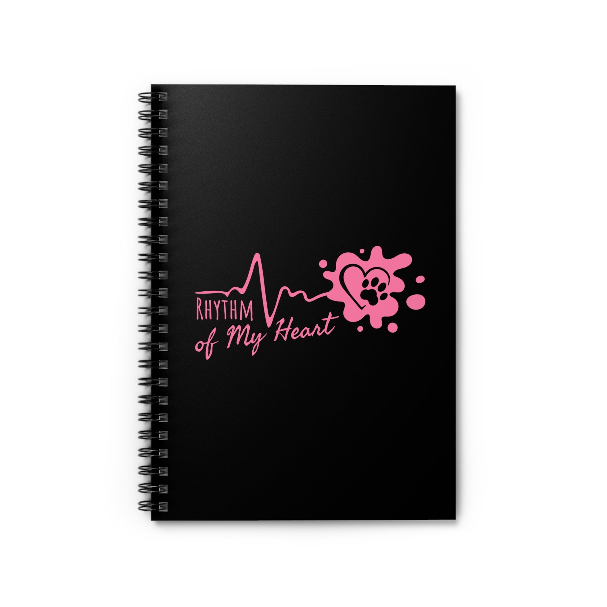 “Rhythm of My Heart” spiral notebook