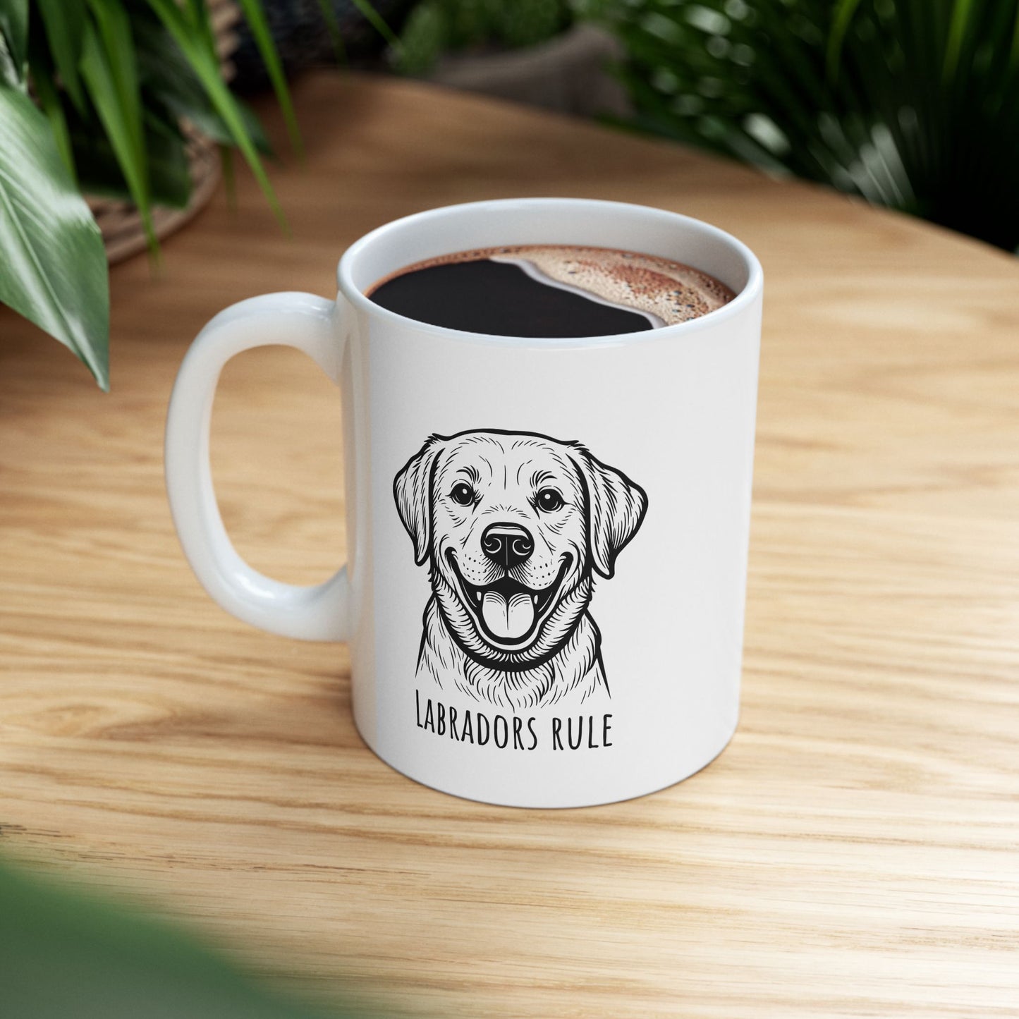 Ceramic Mug, (11oz, 15oz) Labradors Rule
