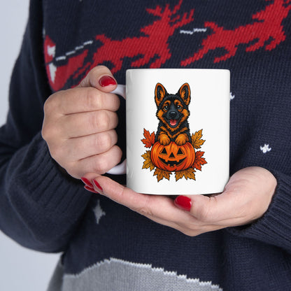 Halloween German Shepherd - Ceramic Mug