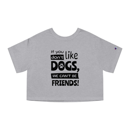 Gray t-shirt with black text on a white background