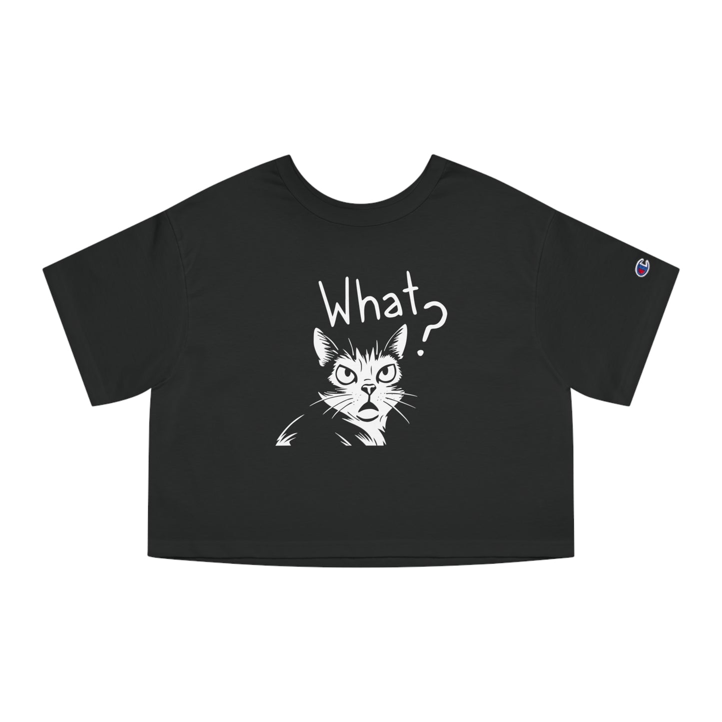 Champion Women's Heritage Cropped T-Shirt What?