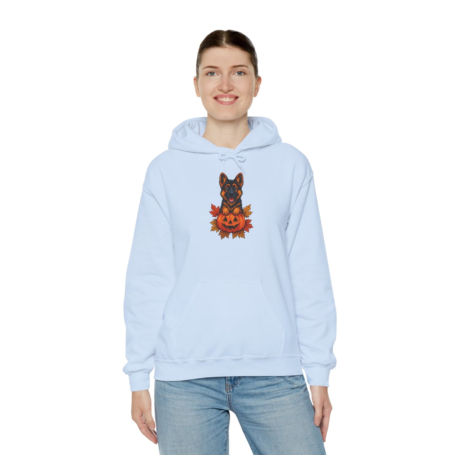 Unisex Heavy Blend™ Hooded Sweatshirt Halloween German Shepherd