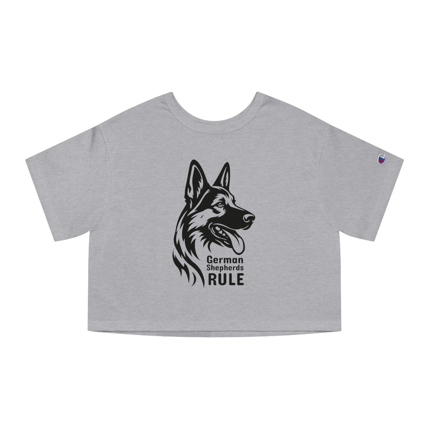 Champion Women's Heritage Cropped T-Shirt German Shepherds Rule
