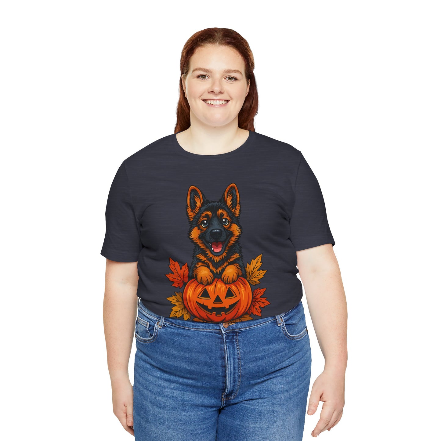 Unisex Jersey Short Sleeve Tee Halloween German Shepherd