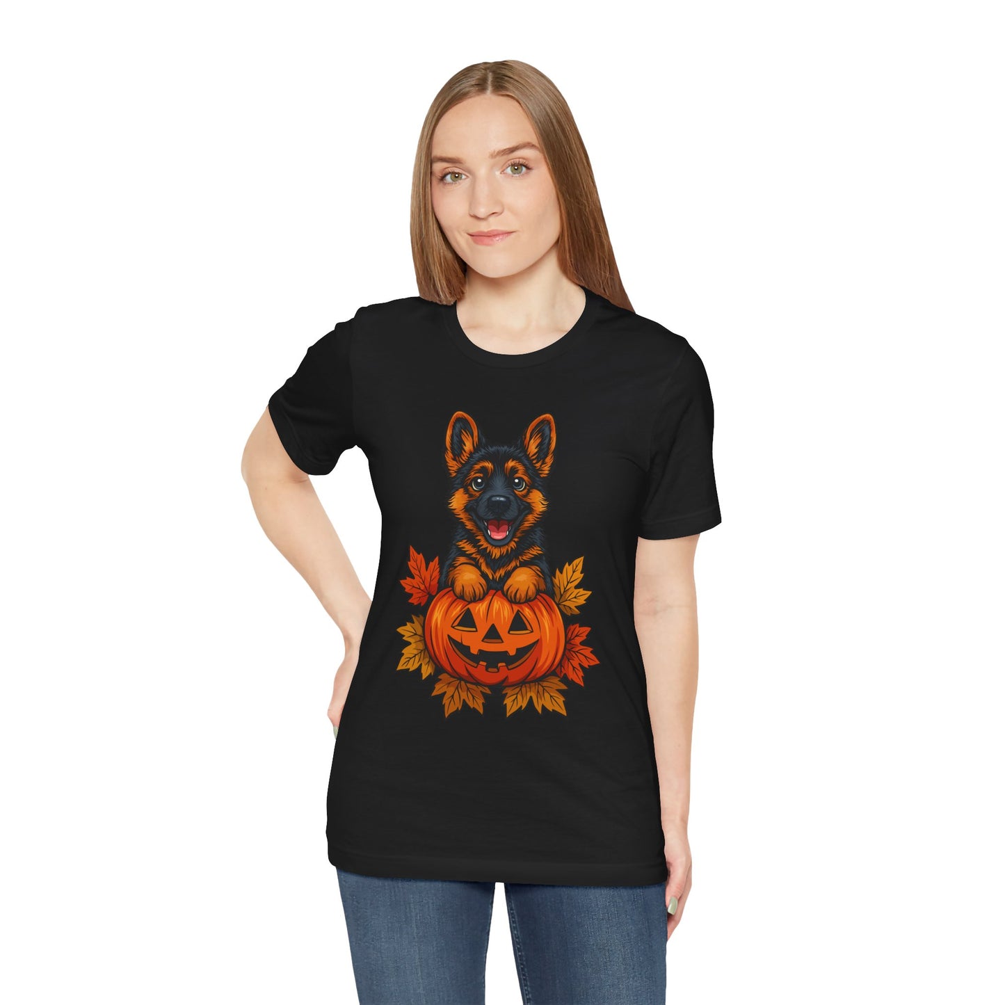 Unisex Jersey Short Sleeve Tee Halloween German Shepherd
