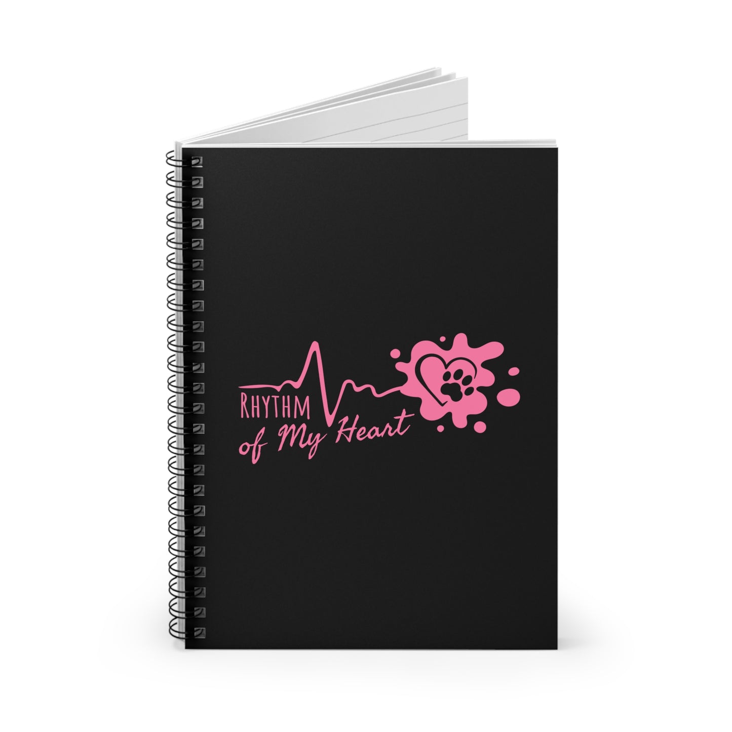 “Rhythm of My Heart” spiral notebook