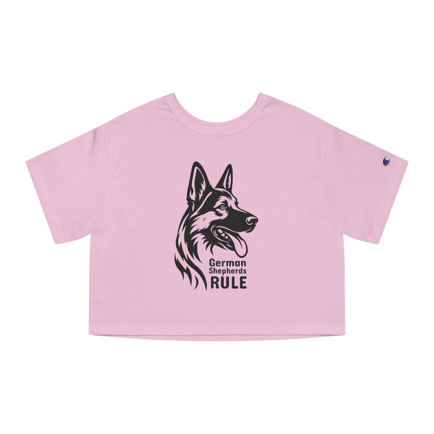 Champion Women's Heritage Cropped T-Shirt German Shepherds Rule