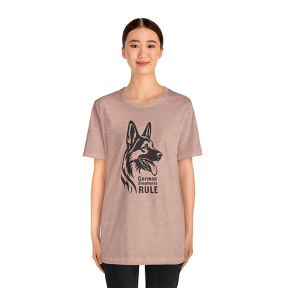 Unisex Jersey Short Sleeve Tee German Shepherds Rule