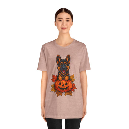 Unisex Jersey Short Sleeve Tee Halloween German Shepherd