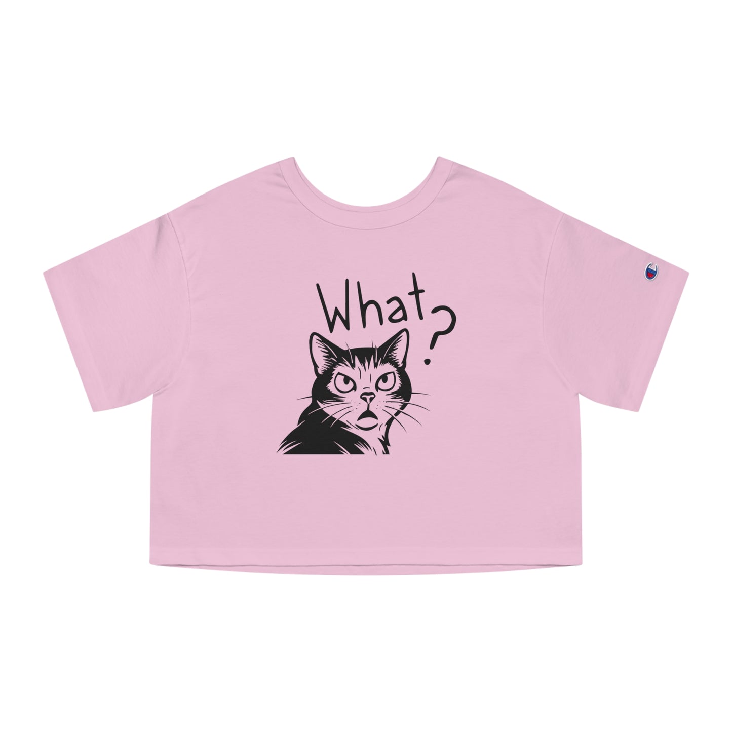 Champion Women's Heritage Cropped T-Shirt What?