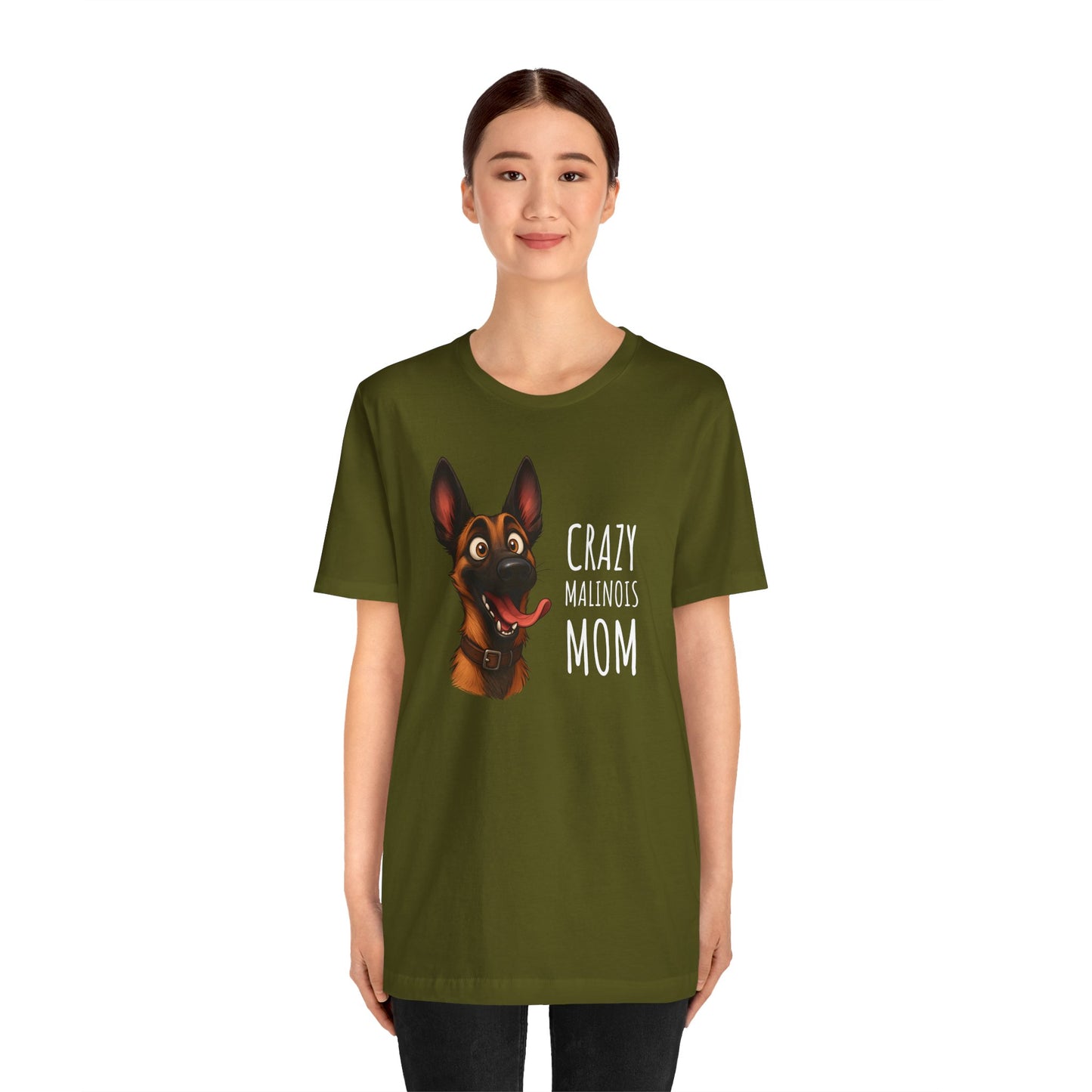 Unisex Jersey Short Sleeve Tee Crazy Malinois Mom