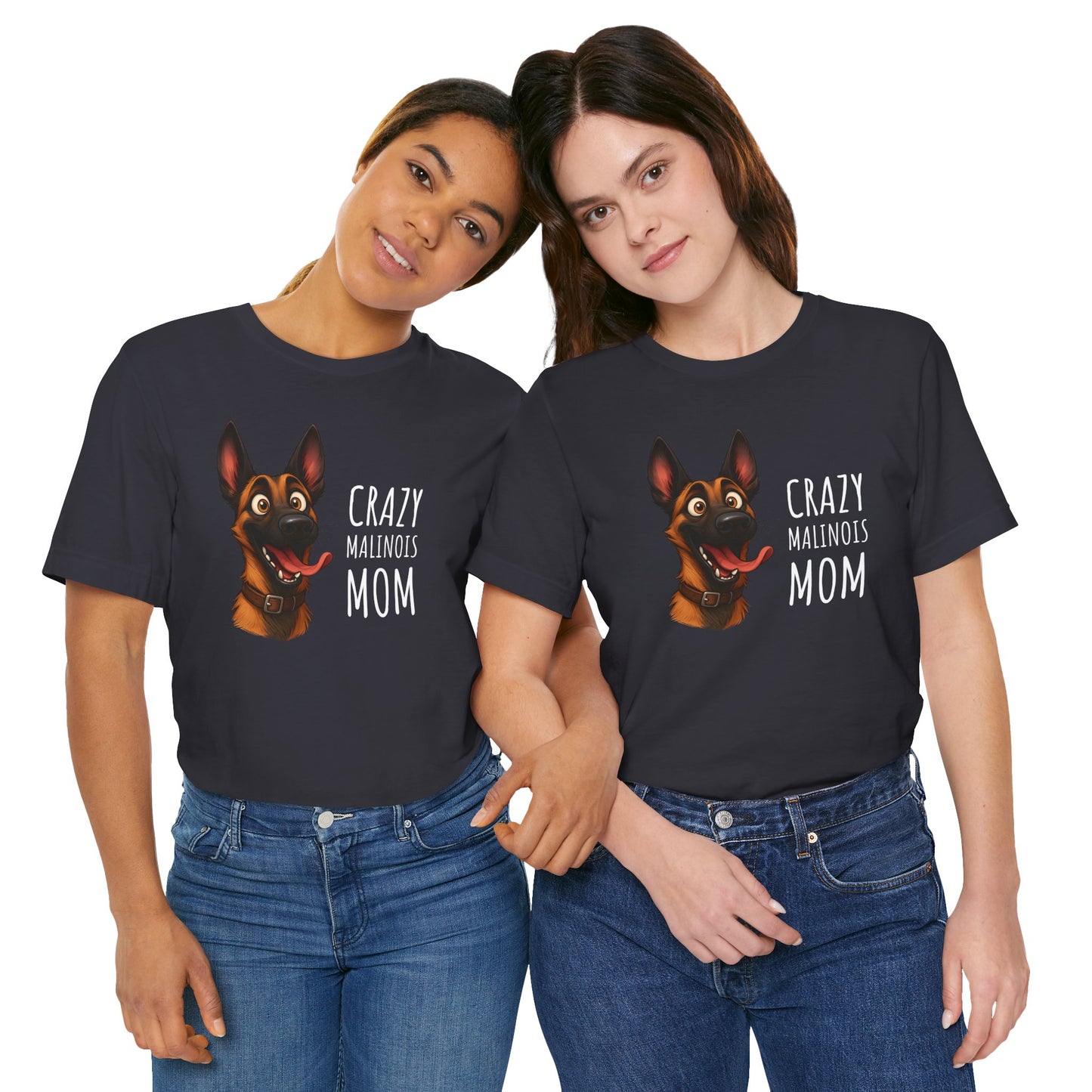 Unisex Jersey Short Sleeve Tee Crazy Malinois Mom