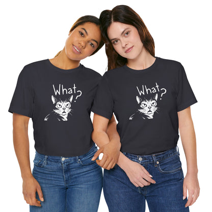Unisex Jersey Short Sleeve Tee What?