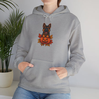 Unisex Heavy Blend™ Hooded Sweatshirt Halloween German Shepherd