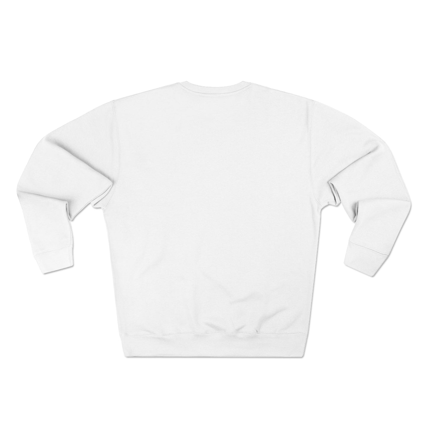 White cropped sweatshirt on a white background