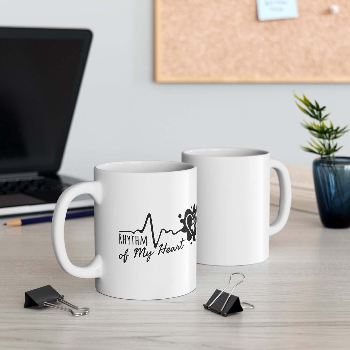Ceramic Mug, (11oz, 15oz) Rhythm of my heart