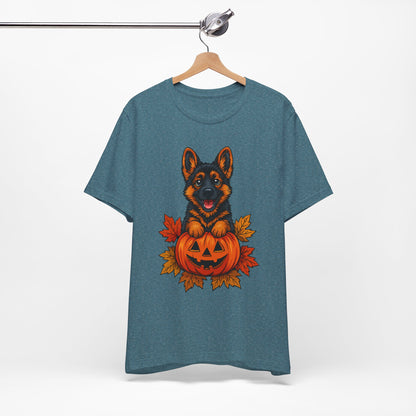 Unisex Jersey Short Sleeve Tee Halloween German Shepherd