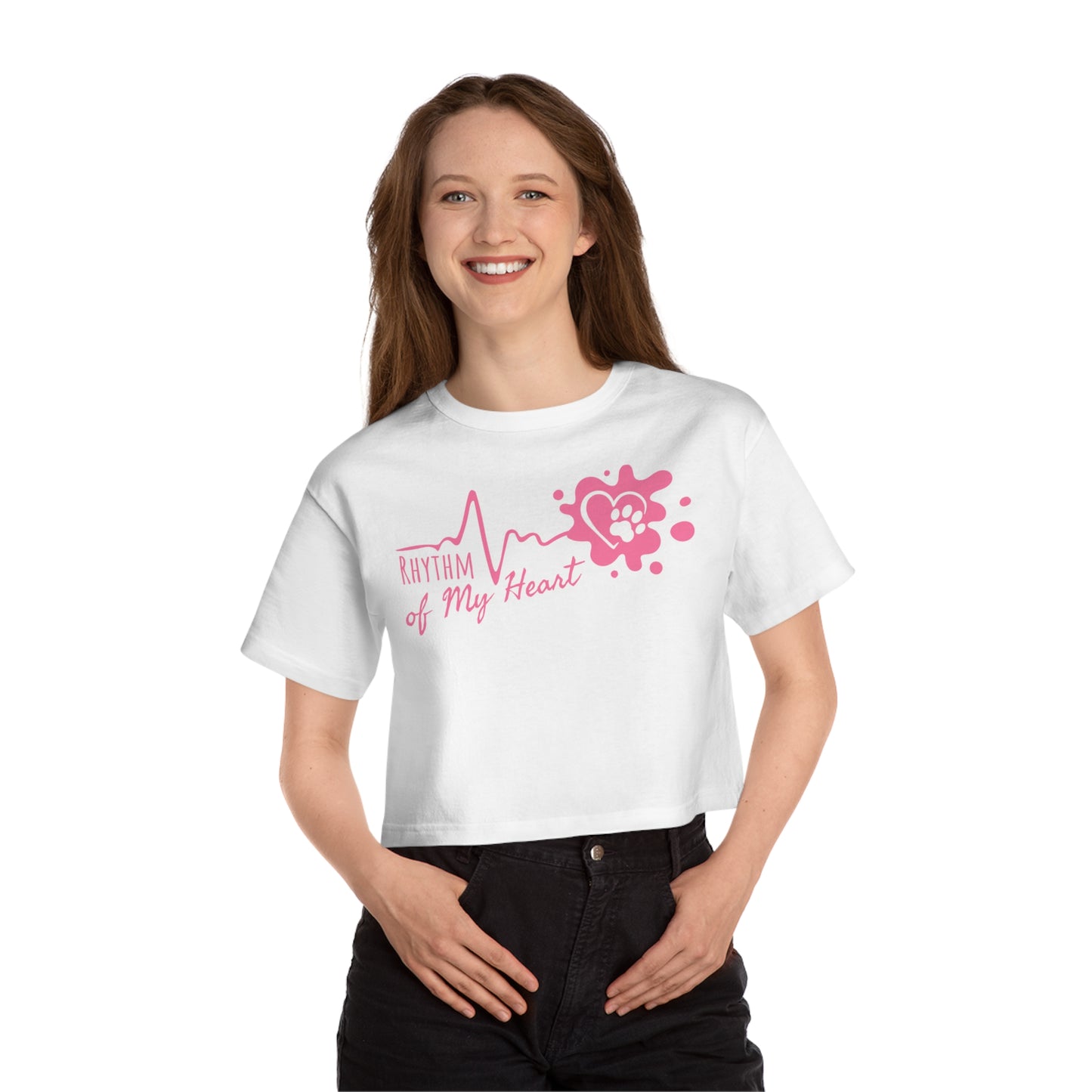Champion Women's Heritage Cropped T-Shirt Rhythm of My Heart