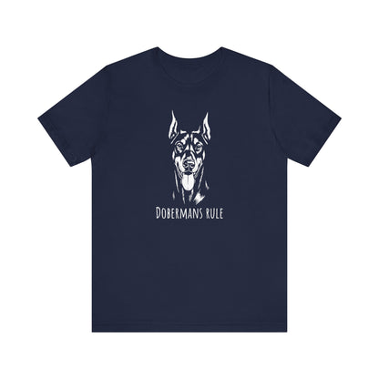 Unisex Jersey Short Sleeve Tee Dobermans Rule