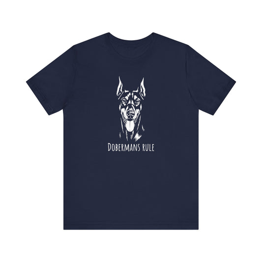 Unisex Jersey Short Sleeve Tee Dobermans Rule