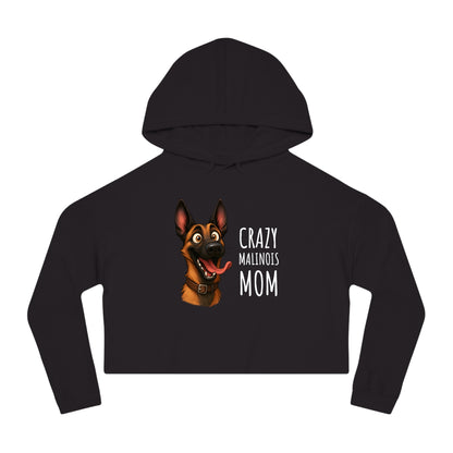 Black hoodie with a dog graphic and text on a white background