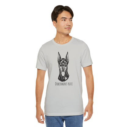 Unisex Jersey Short Sleeve Tee Dobermans Rule