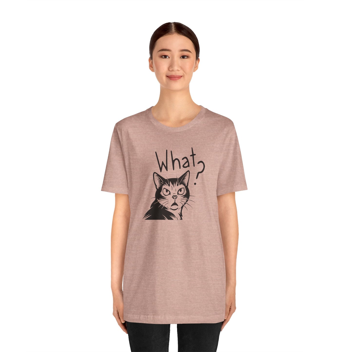 Unisex Jersey Short Sleeve Tee What?