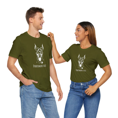 Unisex Jersey Short Sleeve Tee Dobermans Rule