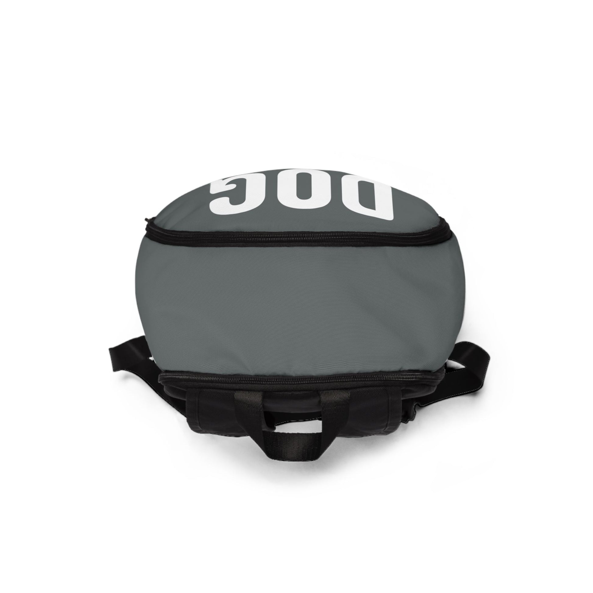 Gray bag with 'DOC' branding on a white background