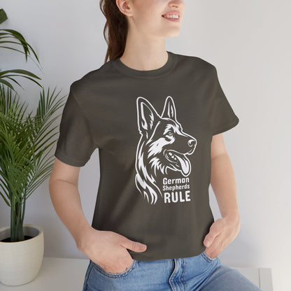 Unisex Jersey Short Sleeve Tee German Shepherds Rule