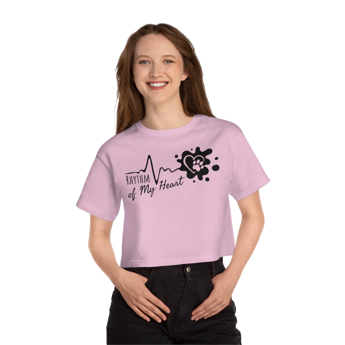 Champion Women's Heritage Cropped T-Shirt Rhythm of My Heart